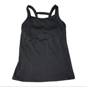 ATHLETA Womens Charcoal Gray Double Take Tank Top Sz S